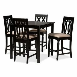 Baxton Studio Darcie Pub Dining Table & Chair 5-piece Set Beige 13 Baxton Studio Darcie Pub Dining Table & Chair 5-piece Set Beige -Baxton Studio Sales unnamed file 7714