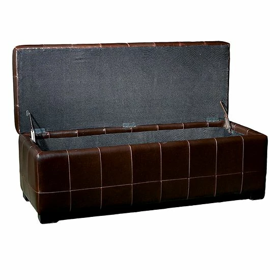 Baxton Studio Contemporary Faux-Leather Storage Bench 2 Baxton Studio Contemporary Faux-Leather Storage Bench - Image 2