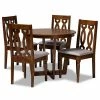 Baxton Studio Julie Dining Table & Chair 5-piece Set