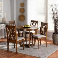 Baxton Studio Julie Dining Table & Chair 5-piece Set -Baxton Studio Sales unnamed file 7778
