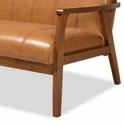 Baxton Studio Nikko Brown Loveseat 14 Baxton Studio Nikko Brown Loveseat -Baxton Studio Sales unnamed file 7795