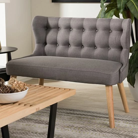 Baxton Studio Melody Modern Tufted Loveseat 1 Baxton Studio Melody Modern Tufted Loveseat