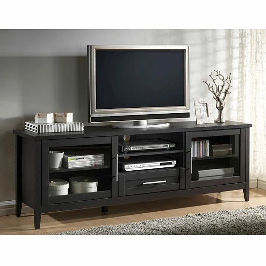 Baxton Studio Espresso TV Stand 2 Baxton Studio Espresso TV Stand - Image 2