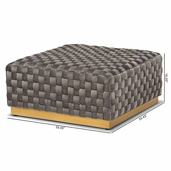 Baxton Studio Noah Ottoman 6 Baxton Studio Noah Ottoman - Image 6