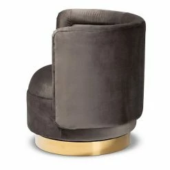 Baxton Studio Saffi Swivel Arm Chair Royal Blue Gold -Baxton Studio Sales unnamed file 7833