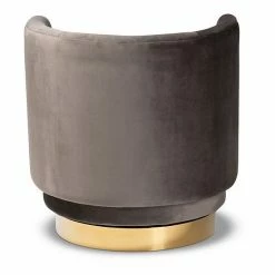 Baxton Studio Saffi Swivel Arm Chair Royal Blue Gold -Baxton Studio Sales unnamed file 7834