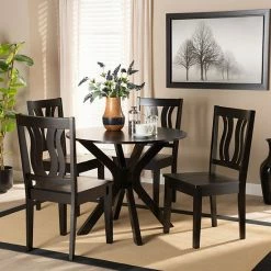 Baxton Studio Mare Dining 5-Piece Set Walnut Brown 15 Baxton Studio Mare Dining 5-Piece Set Walnut Brown -Baxton Studio Sales unnamed file 7869