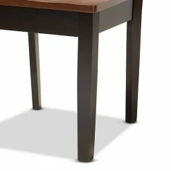 Baxton Studio Anesa Dining Table & Chair 5-piece Set Walnut Brown 14 Baxton Studio Anesa Dining Table & Chair 5-piece Set Walnut Brown -Baxton Studio Sales unnamed file 7877