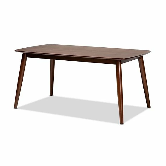 Baxton Studio Amato Dining Table, Bench & Chair 6-piece Set 5 Baxton Studio Amato Dining Table, Bench & Chair 6-piece Set - Image 5