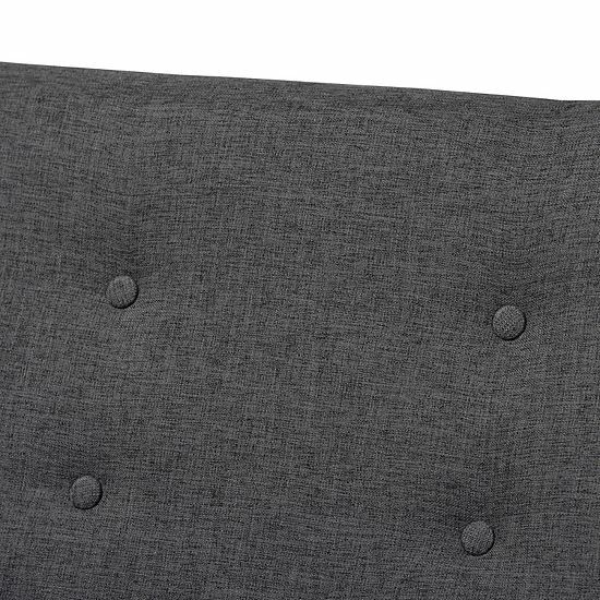 Baxton Studio Perris Couch & Chair 3-Piece Set Pastel Gray 3 Baxton Studio Perris Couch & Chair 3-Piece Set Pastel Gray - Image 3