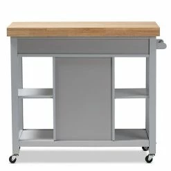 Baxton Studio Farmhouse Gray Kitchen Cart 8 Baxton Studio Farmhouse Gray Kitchen Cart -Baxton Studio Sales unnamed file 7913