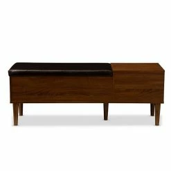 Baxton Studio Merrick Mid-Century Modern Entryway Bench With Shoe Rack 7 Baxton Studio Merrick Mid-Century Modern Entryway Bench With Shoe Rack -Baxton Studio Sales unnamed file 7934
