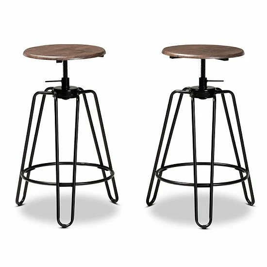 Baxton Studio Veera Bar Stool 2-piece Set Baxton Studio Veera Bar Stool 2-piece Set -Baxton Studio Sales unnamed file 7950