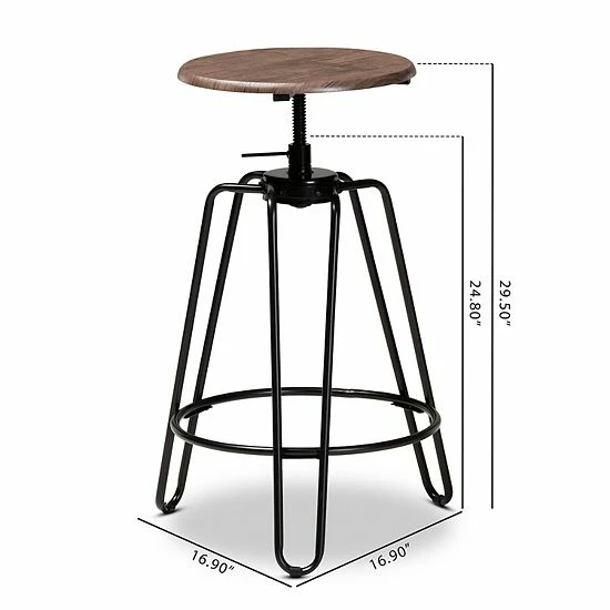 Baxton Studio Veera Bar Stool 2-piece Set Baxton Studio Veera Bar Stool 2-piece Set -Baxton Studio Sales unnamed file 7952
