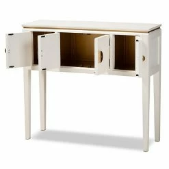 Baxton Studio Aiko White Console Table 9 Baxton Studio Aiko White Console Table -Baxton Studio Sales unnamed file 7972