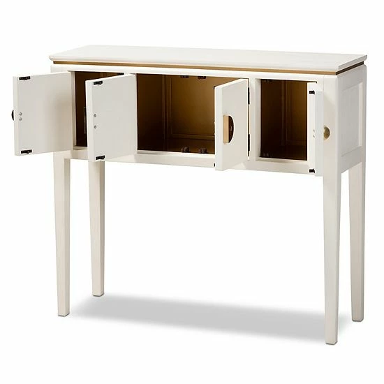 Baxton Studio Aiko White Console Table 3 Baxton Studio Aiko White Console Table - Image 3