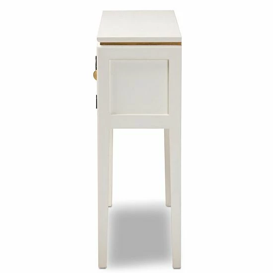 Baxton Studio Aiko White Console Table 4 Baxton Studio Aiko White Console Table - Image 4