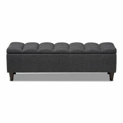 Baxton Studio Brette Ottoman Gray 14 Baxton Studio Brette Ottoman Gray -Baxton Studio Sales unnamed file 7981
