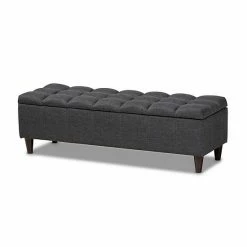 Baxton Studio Brette Ottoman Gray 17 Baxton Studio Brette Ottoman Gray -Baxton Studio Sales unnamed file 7984