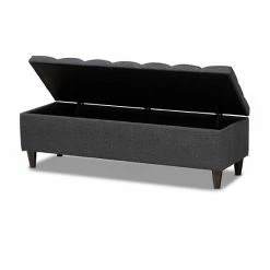 Baxton Studio Brette Ottoman Gray 19 Baxton Studio Brette Ottoman Gray -Baxton Studio Sales unnamed file 7986
