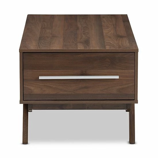 Baxton Studio Mid-Century Coffee Table Medium Brown 3 Baxton Studio Mid-Century Coffee Table Medium Brown - Image 3