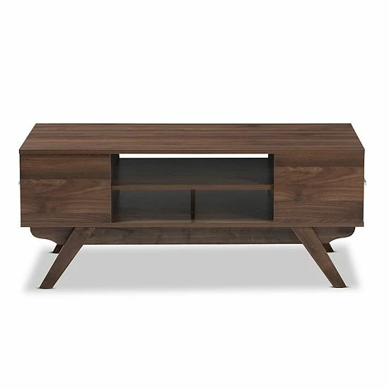Baxton Studio Mid-Century Coffee Table Medium Brown 5 Baxton Studio Mid-Century Coffee Table Medium Brown - Image 5