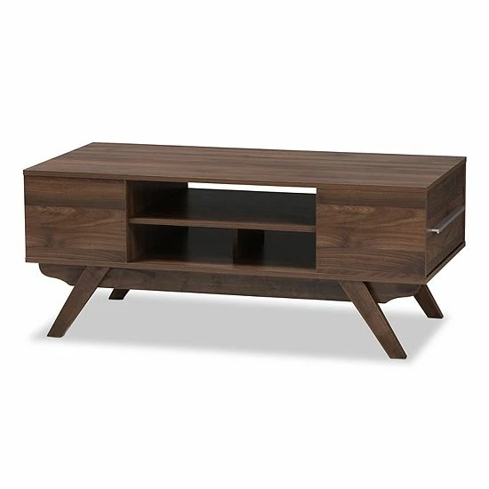 Baxton Studio Mid-Century Coffee Table Medium Brown 8 Baxton Studio Mid-Century Coffee Table Medium Brown - Image 8