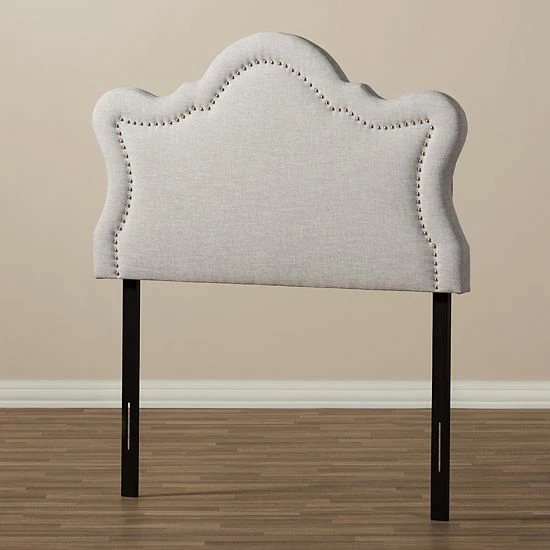 Baxton Studio Avery Upholstered Headboard Dark Gray 6 Baxton Studio Avery Upholstered Headboard Dark Gray - Image 6