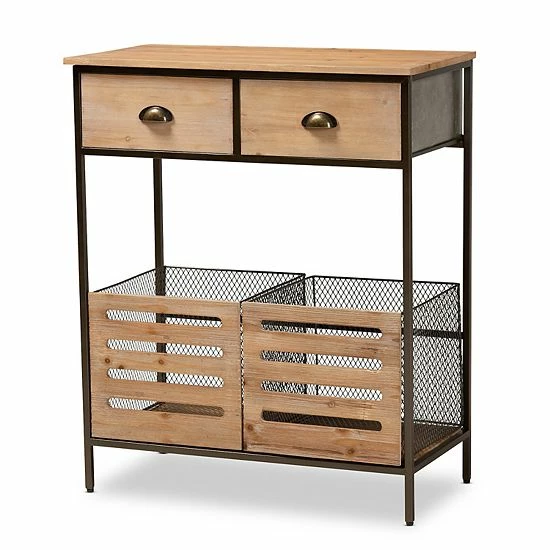 Baxton Studio Abram Kitchen Storage Cabinet 1 Baxton Studio Abram Kitchen Storage Cabinet