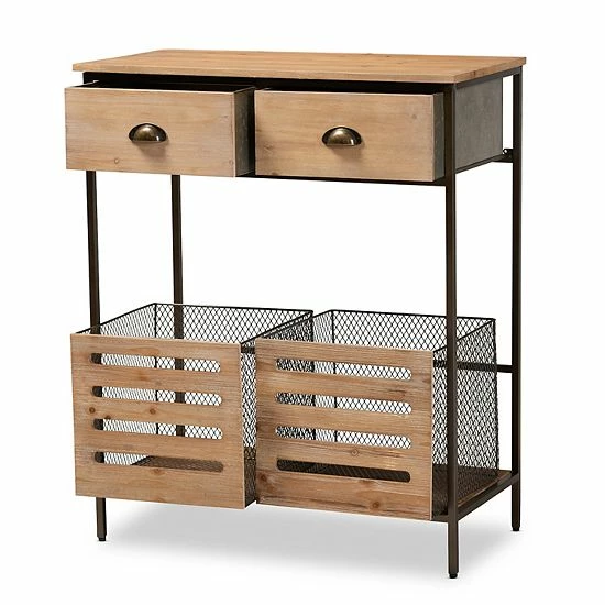 Baxton Studio Abram Kitchen Storage Cabinet 2 Baxton Studio Abram Kitchen Storage Cabinet - Image 2