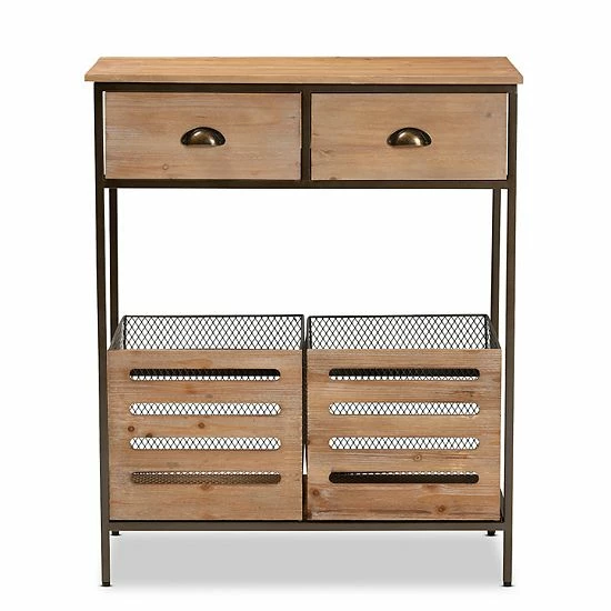 Baxton Studio Abram Kitchen Storage Cabinet 3 Baxton Studio Abram Kitchen Storage Cabinet - Image 3