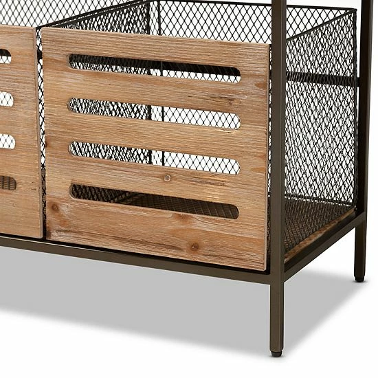 Baxton Studio Abram Kitchen Storage Cabinet 7 Baxton Studio Abram Kitchen Storage Cabinet - Image 7