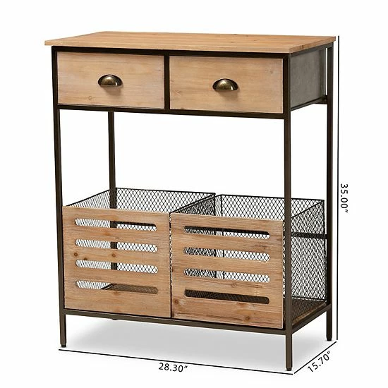 Baxton Studio Abram Kitchen Storage Cabinet 10 Baxton Studio Abram Kitchen Storage Cabinet - Image 10