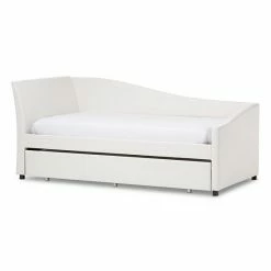 Baxton Studio Vera Faux=Leather Upholstered Curved Twin Daybed & Trundle 8 Baxton Studio Vera Faux=Leather Upholstered Curved Twin Daybed & Trundle -Baxton Studio Sales unnamed file 8027
