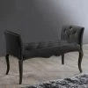 Baxton Studio Kristy Classic Bench Black