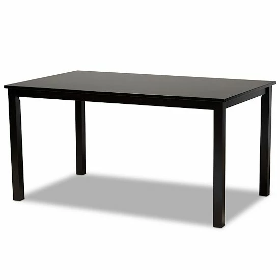 Baxton Studio Zamira Dining 7-piece Set Walnut Brown 3 Baxton Studio Zamira Dining 7-piece Set Walnut Brown - Image 3