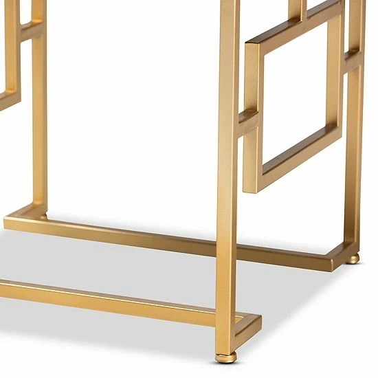 Baxton Studio Cecile Tufted Ottoman 4 Baxton Studio Cecile Tufted Ottoman - Image 4