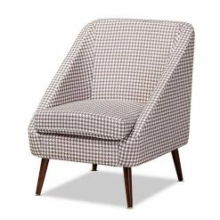 Baxton Studio Gia Angled Arm Chair