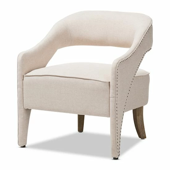 Baxton Studio Floriane Beige Chair 1 Baxton Studio Floriane Beige Chair