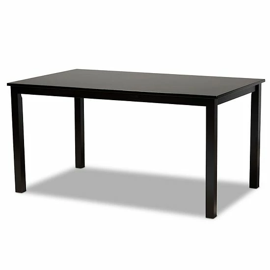 Baxton Studio Mael Dining Table & Chair 7-piece Set 3 Baxton Studio Mael Dining Table & Chair 7-piece Set - Image 3