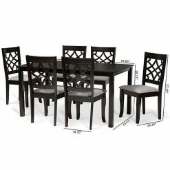 Baxton Studio Mael Dining Table & Chair 7-piece Set 13 Baxton Studio Mael Dining Table & Chair 7-piece Set -Baxton Studio Sales unnamed file 8170