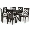 Baxton Studio Elena Dining Table & Chair 7-piece Set