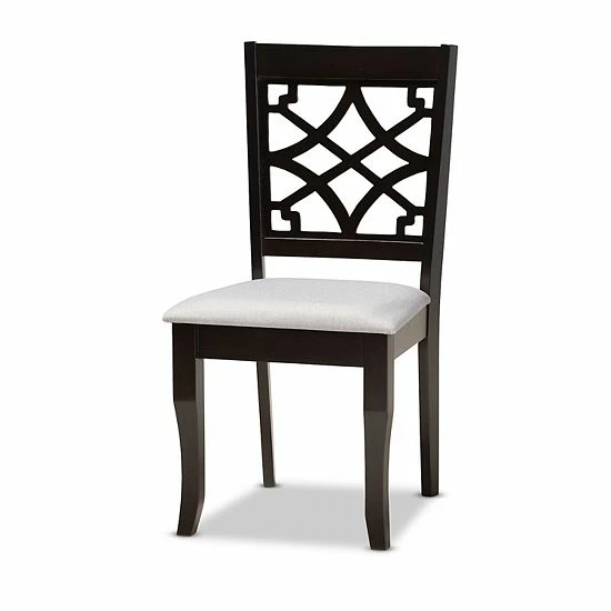 Baxton Studio Elena Dining Table & Chair 7-piece Set 2 Baxton Studio Elena Dining Table & Chair 7-piece Set - Image 2