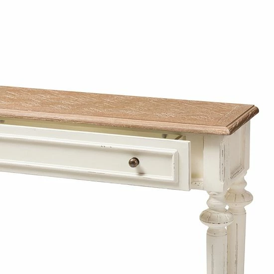Baxton Studio Marquetterie French Provincial Console Table 4 Baxton Studio Marquetterie French Provincial Console Table - Image 4