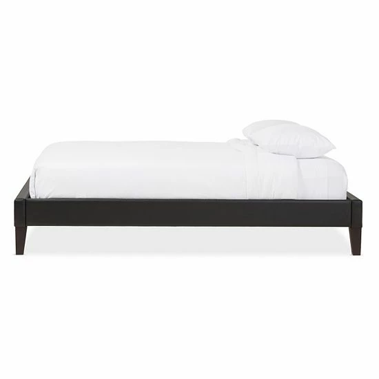 Baxton Studio Lancashire Faux Leather Bed Frame 2 Baxton Studio Lancashire Faux Leather Bed Frame - Image 2