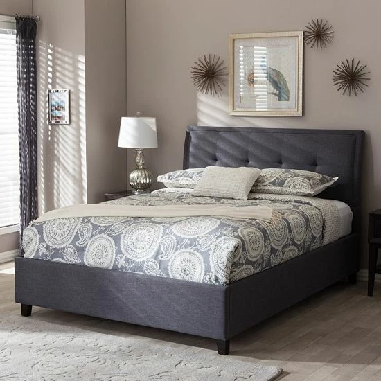 Baxton Studio Lea Queen Platform Bed 1 Baxton Studio Lea Queen Platform Bed