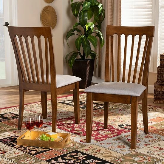 Baxton Studio Minette Dining Chair 2-piece Set 2 Baxton Studio Minette Dining Chair 2-piece Set - Image 2