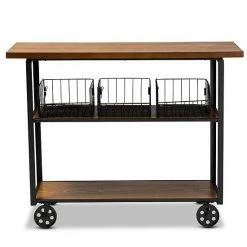 Baxton Studio Felix Console Table Cart -Baxton Studio Sales unnamed file 8259