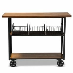 Baxton Studio Felix Console Table Cart -Baxton Studio Sales unnamed file 8261