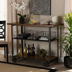 Baxton Studio Felix Console Table Cart -Baxton Studio Sales unnamed file 8263